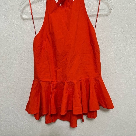 New Free People red Printemps Moment Top - Picture 5 of 12